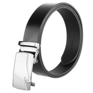 Men's Genuine Leather Belt |Buckle- Black